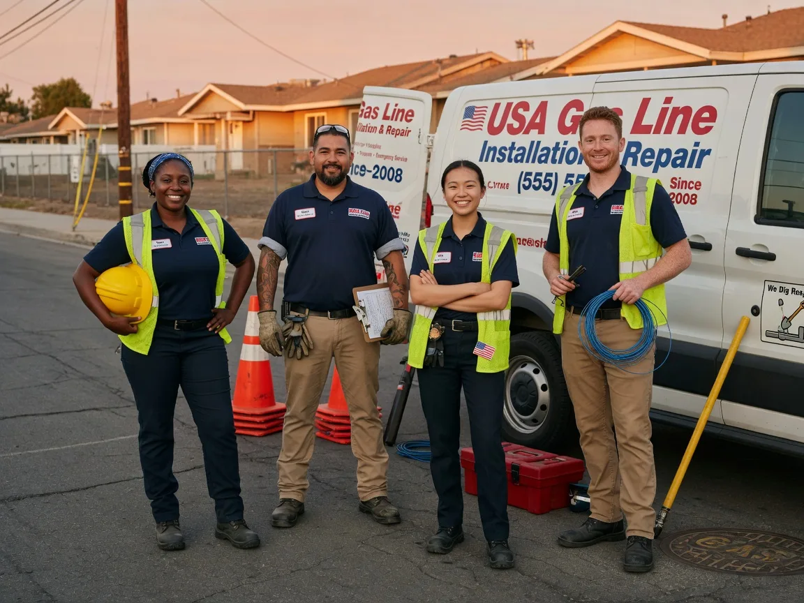 Gas Line Installation company in Colp, IL